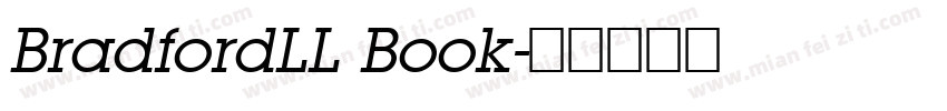 BradfordLL Book字体转换